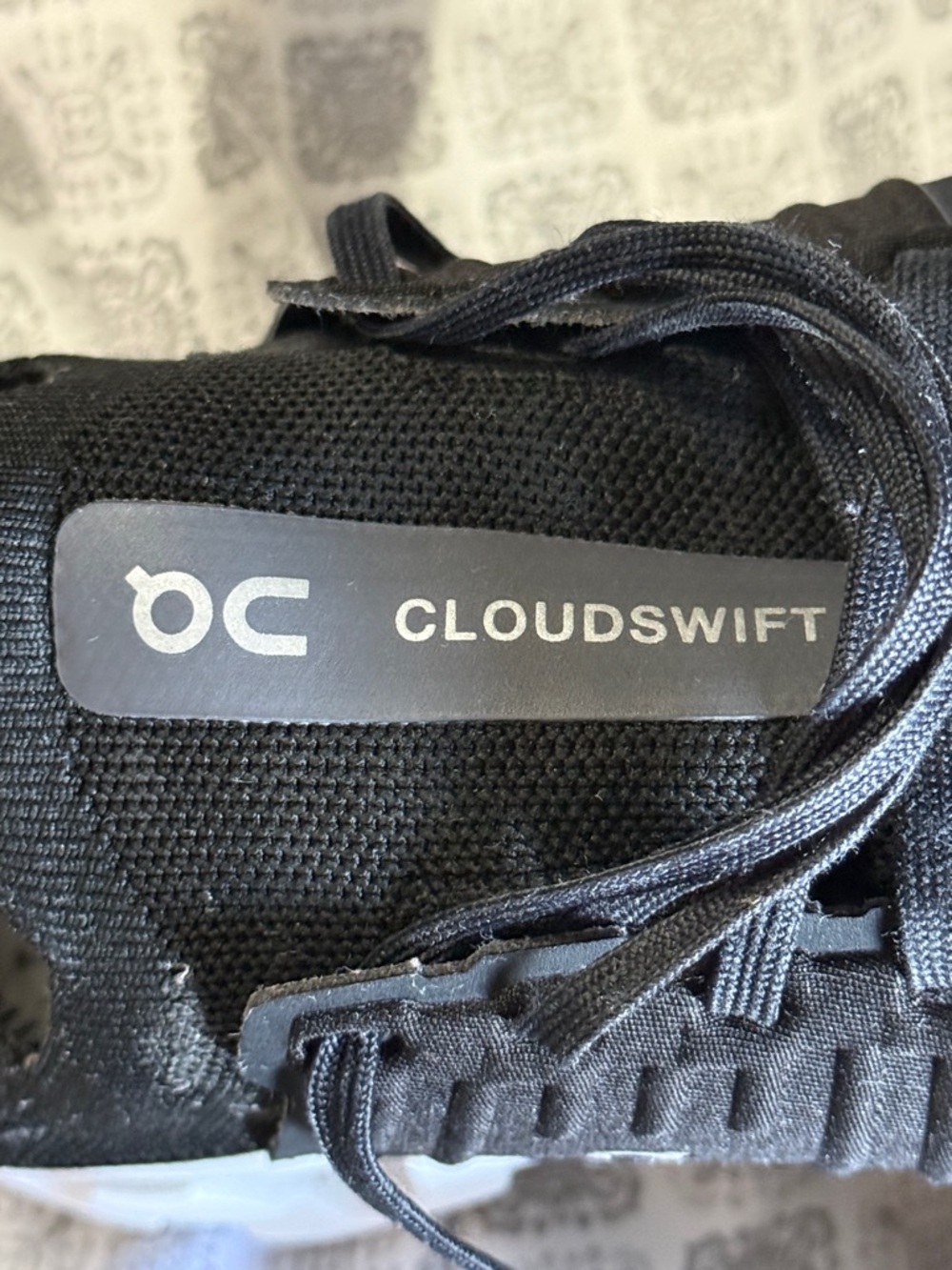 On Running Women's Black and White Cloudswift Athletic Shoes women size 10 - Picture 7 of 8